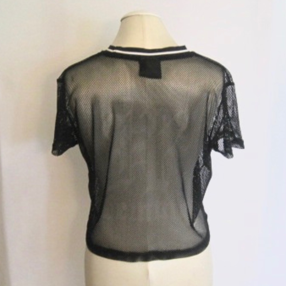 Headrush Fishnet Cropped Top - Picture 3 of 4